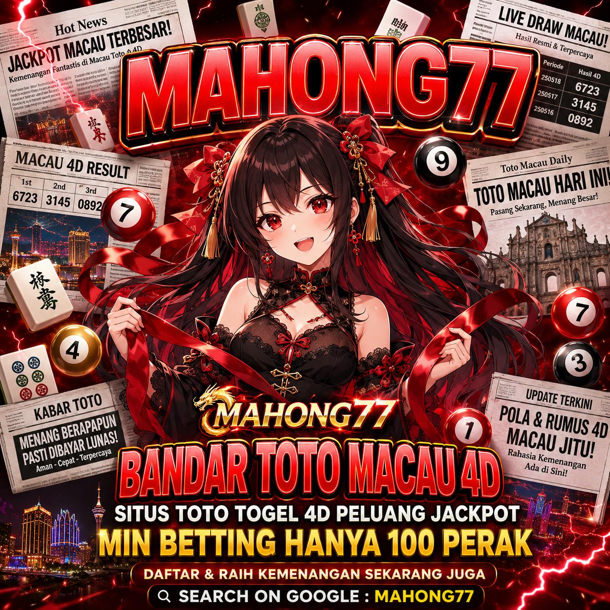 MAHONG77 | Login Aman Situs Toto Macau Online Via Link Terbaru 2026